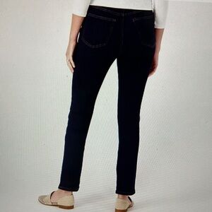 Denim & Co. Canyon Retreat Easy Stretch Pull On Slim Straight Leg Denim Jean 6